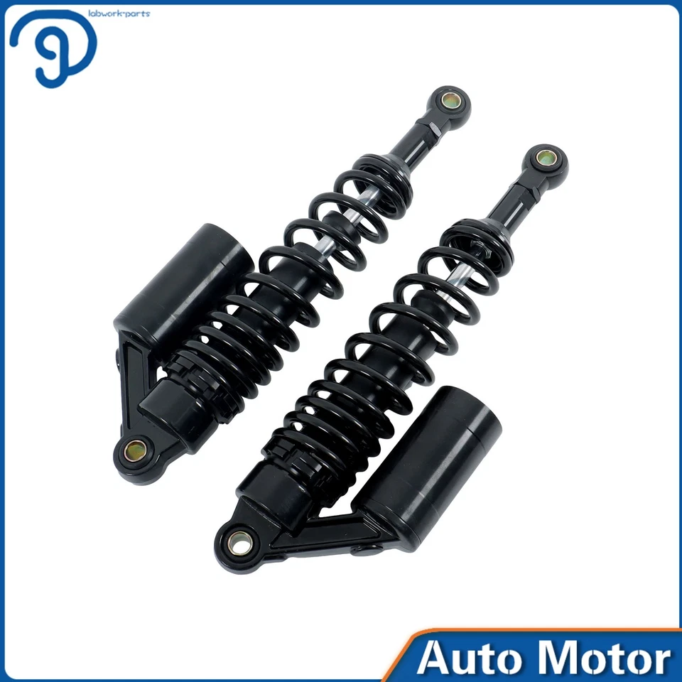 Amortiguadores traseros 2x 13,5"" 340 mm para suspensión amortiguadora motocicleta Honda Yamaha Foto 4 de 4