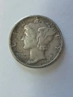 Silver 1945 Mercury Head Dime 10c US Coin