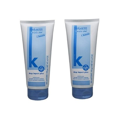 SALERM KERATIN SHOT DEEP IMPACT PLUS 6.9 OZ / 200 ml''Pack of 2''