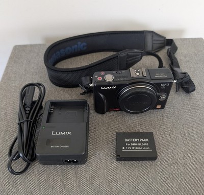 Panasonic Lumix DMC-GF2 12.1MP Mirrorless Digital Camera Body & Battery Charger