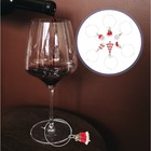 12 Pcs  Iron Wine Glass Markers Colorful Wine Identifiers (Assorted Color)