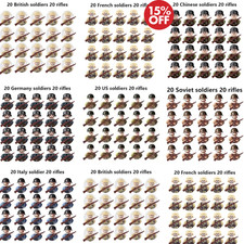 Toys Soldiers X 20 Mini Figures World War 2 Table Top Game Army UK