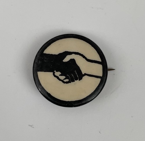 60's SNCC Handshake Pinback Freedom Riders CORE Alabama Mississippi Beautiful