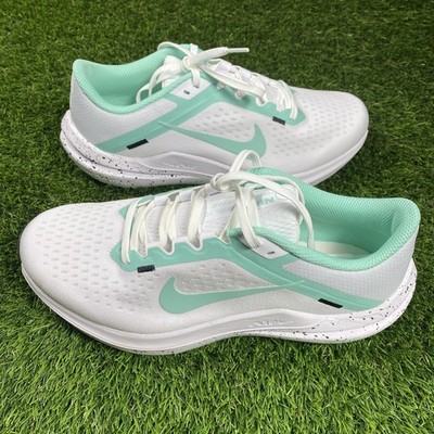 Nike 9 Air Zoom Winflo 10 Womens 9 White Aqua Running FN7106 100