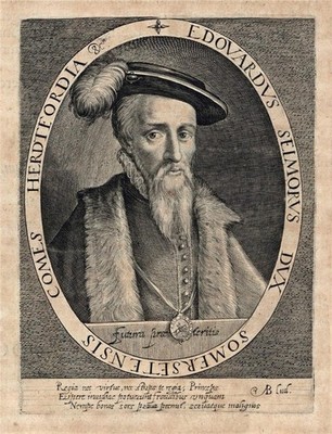 Edward Seymour Portrait - De Passe - antiker Kupferstich