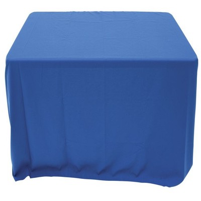 HUBERT  Tablecloth Royal Blue Square Spun Polyester - 52'' x 52''
