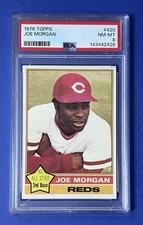 1976 Topps Joe Morgan Cincinnati Reds #420 PSA 8 NM-MT