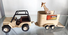 Vintage Tonka Toys Safari Gift Set ~ Jeep / Trailer / Giraffe