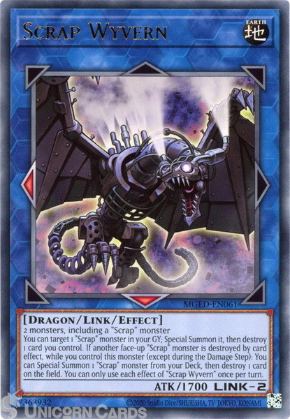 MGED-EN061 Scrap Wyvern Rare UNL Edition Mint YuGiOh Card