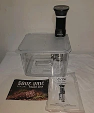 VPCOK Sous Vide Precision  Cooker 1000 WATT Model 004503 w/Everie Container