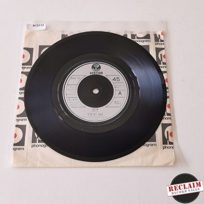 status quo - rain 7'' vinyl record VG