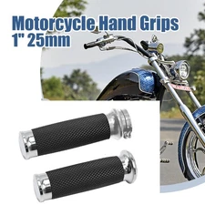 1" Motorcycle Handle Bar Hand Grips For Harley-Davidson Road King Softail Custom