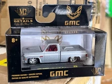 M2 Machines S74 Auto Trucks 1976 GMC 76 Sierra Grande 15 Trans Am 1:64 SILVER