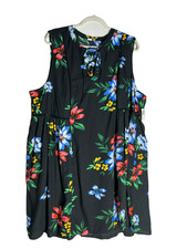 NWT Old Navy Floral Sleeveless Dress Rayon Lined Size XXL / 2XL