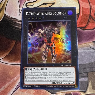 D/D/D Wise King Solomon DOOD-EN043 - Super Rare - 1st Edition - 