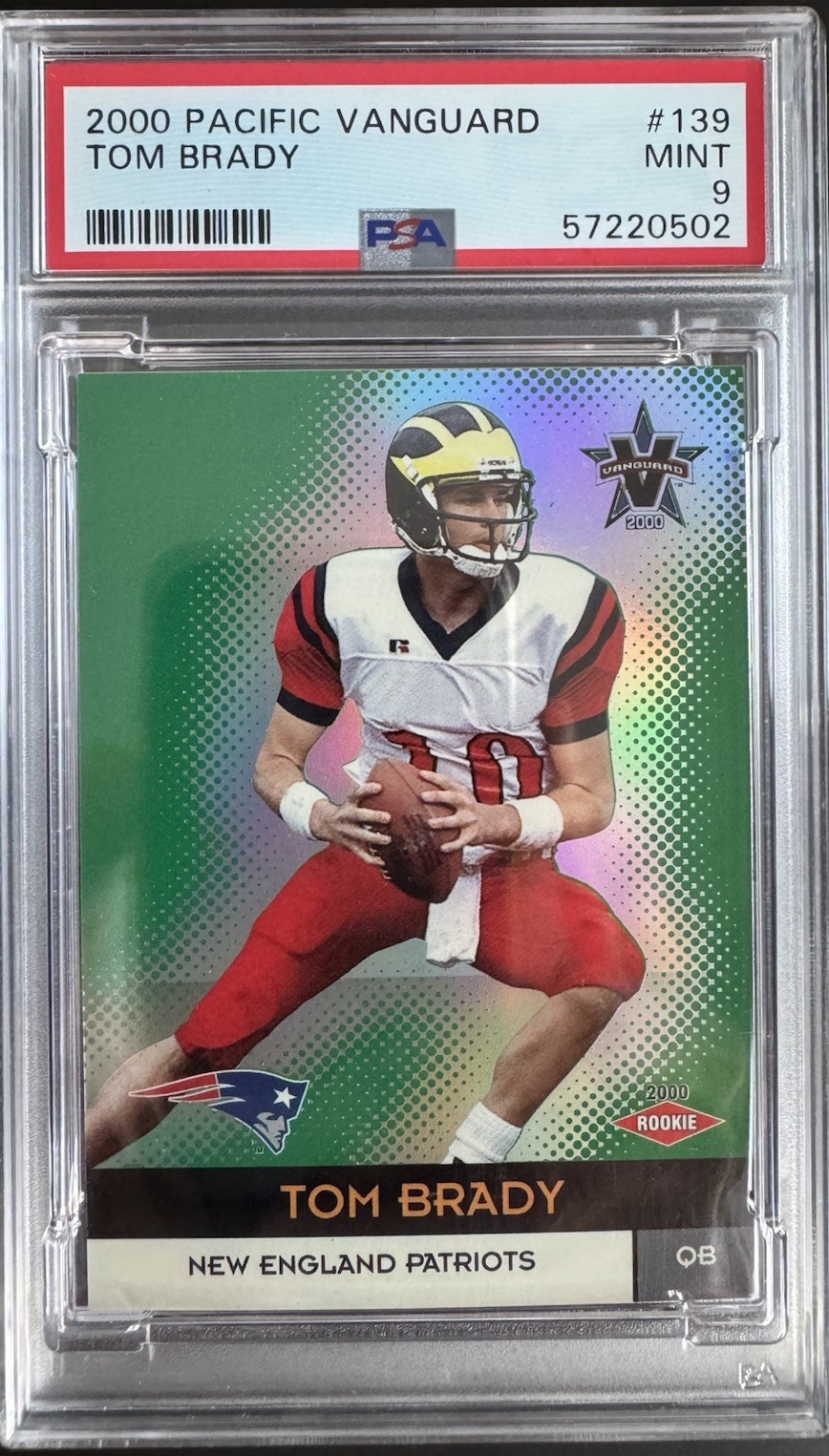 2000 Pacific Vanguard Tom Brady #139 544/762 PSA 9 GOAT ROOKIE 🔥🔥🔥