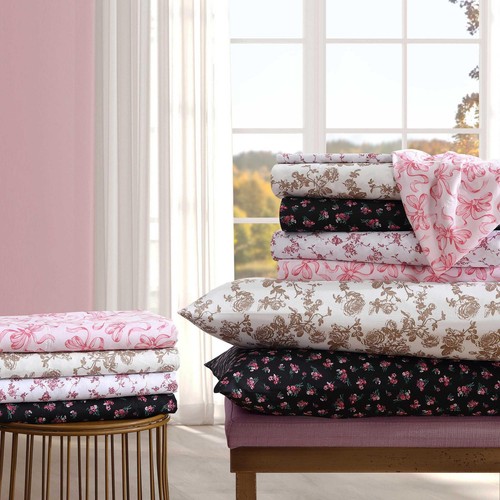 - Set Lenzuola Completo, Biancheria da Letto Morbida e Leggera, Sbiadita e Resistente (Bouquet Ditsy... - Foto 4 di 7