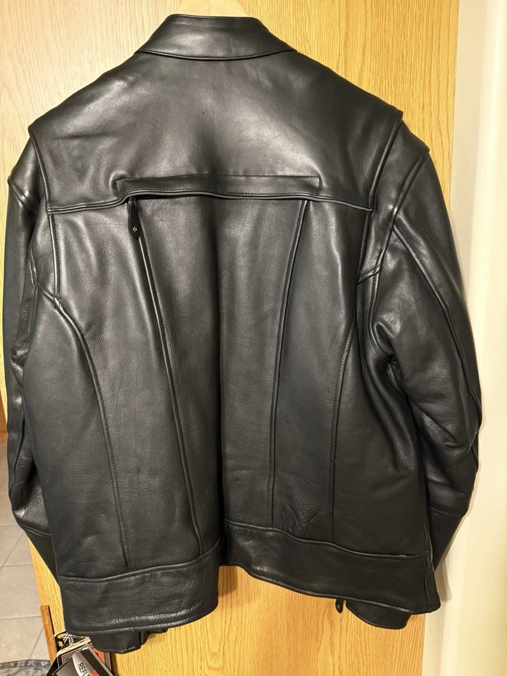 Milwaukee Leather By Shaf Mens 3XL Reflective And Vented Motorcycle Jacket - Image 2 of 4