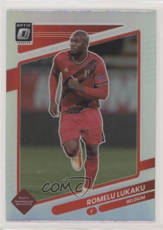 2021-22 Panini Donruss Road to Qatar Optic Holo Prizm Romelu Lukaku #13 0d2s