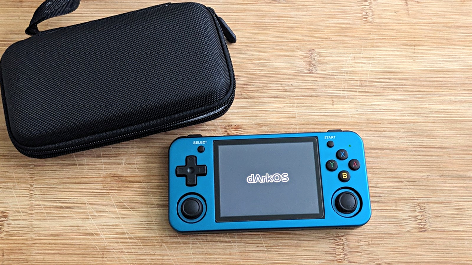 Data Blue System Anbernic RG 353M Blue Handheld System Console, ArkOS, Carrying Case | eBay