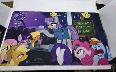 MY LITTLE PONY FiM Enterplay CCG Card Play Mat with Maud Pie Poetry Slam