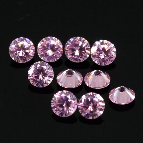 Awesome! DE Color VVS1 Lot 10 Pcs 2.50 mm Round Pink Loose Diamonds - Picture 4 of 7