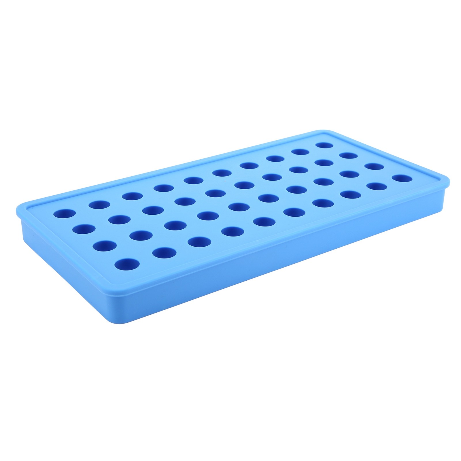 Blue 40 Holes Silicone Ice Ball Maker Mold Ice Cubes Tray Mould For Party Ba BL