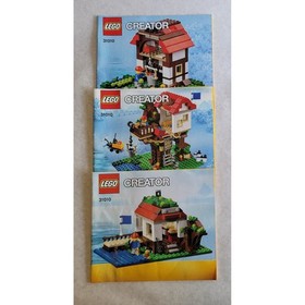 LEGO Creator 3-in-1 Manuals Lot 31010 Treehouse 31078 Treasures House