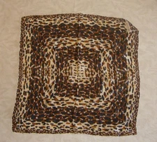 leopard Print 100% Silk Hand Rolled Scarf Vintage (1950's) *NEW*