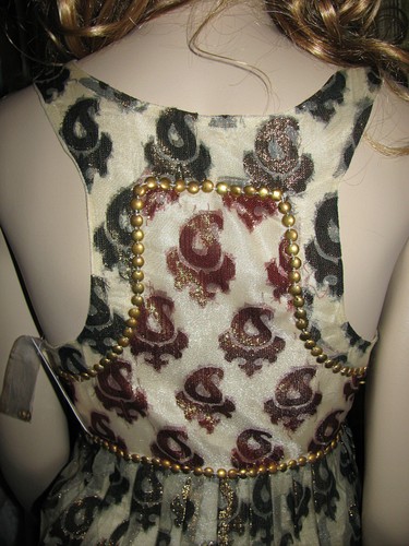 ¡NUEVO! MINI VESTIDO TRANSPARENTE FREE PEOPLE STUD EMBELLECIDO Metálico Forrado $148 2 4 10 - Imagen 6 de 12