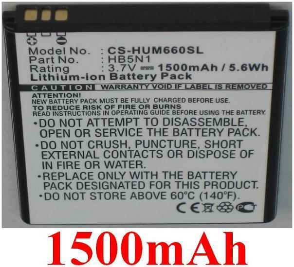 Battery 1500mAh Type BCC1023 HB5N1 For Huawei Ascend Y330 Y330-U01