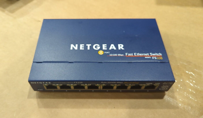 NETGEAR ProSafe 8-Port Switch FS108 V2 Access Point Router Modem Cable ...