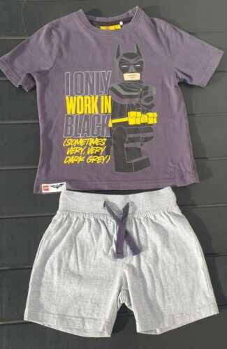 Jungen-Set Lego Batman T-Shirt Gr. 104 & Lupilu Shorts für Jungen Gr. 98/104