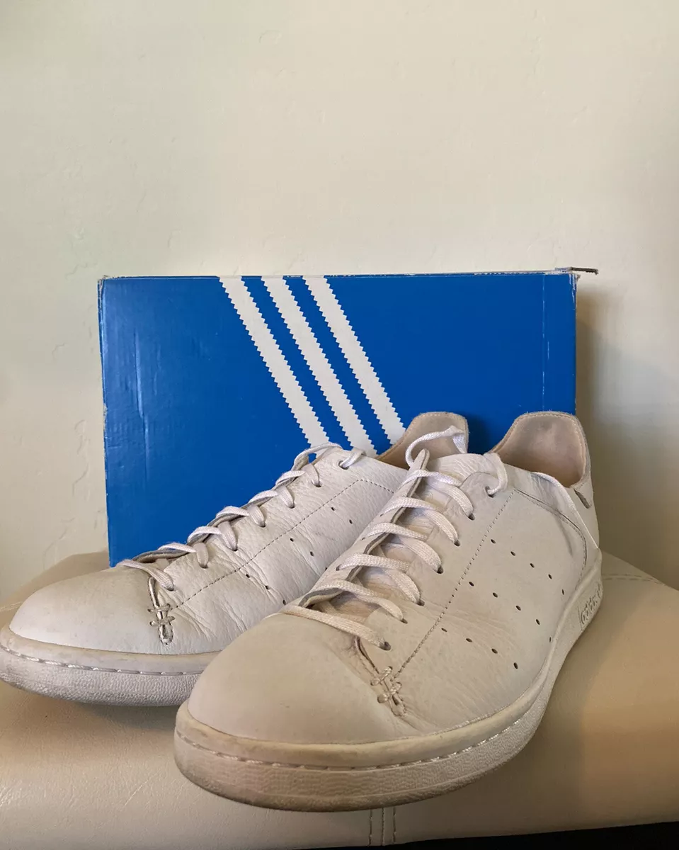 Adidas Stan Smith Men's Leather Sock White Sneakers - Size 10M