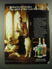 1980 Wolfschmidt Vodka Ad - The Spirt of the Czar