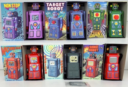 Rocket USA Gang of Five + Shooting Giant boxed wind-up robots - Bild 2 von 13