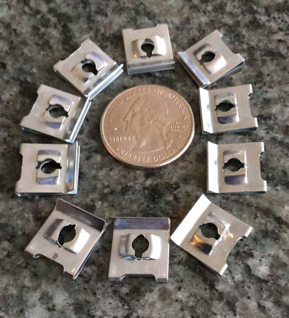 10 HVAC system and automotive military sheet metal clip nuts spring clasp silver eBay