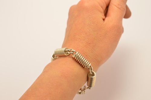 Taxco Mexican 925 Sterling Silver Bracelet. 42 grams, 18 cm, 7.1" - Picture 7 of 10