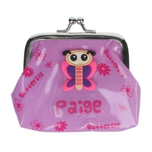 Girls Personalised Name Kids Animal Character Small Clasp Plastic PVC Coin Purse - 第 122/150 張圖片