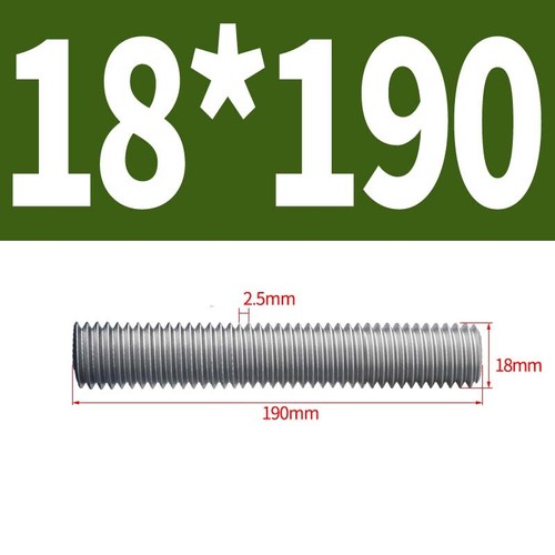 A2 Stainless Steel Threaded Rod Full Thread Studding Bar M10 M12 M14 M16 M18 M20 - Picture 116 of 133