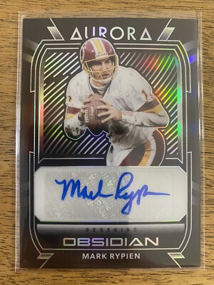Tim Rypien Signature 2020 Panini Obsidian Mark Rypien Aurora Autographs 67/100 | eBay