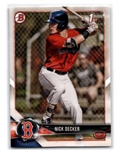 2018 Bowman Draft - #BD-124 Nick Decker (RC)