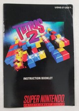 to complete Tetris 2 SNES AUTHENTIC Instruction Manual Super Nintendo tetrus