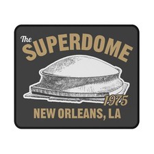 The Superdome 1975 Rubber Base NFL Computer Mouse Pad - New Orleans Saints