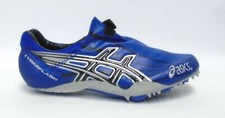Asics Cyberflash Blue and Silver Track and Field Cleats - Size 6