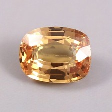 Natural Flawless Ceylon Padparadscha Sapphire Cushion Cut Loose Gemstone 4.45 Ct