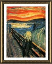 The Scream by Edvard Munch | Framed canvas | Wall art paint oil painting HD