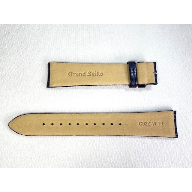 GRAND SEIKO Genuine Navy Leather Band 19mm C03Z011J0 for