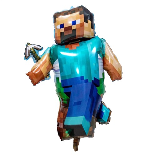 TNT MInecraft Background Banner Foil Balloons Kids Birthday Party Decoration - Picture 2 of 18