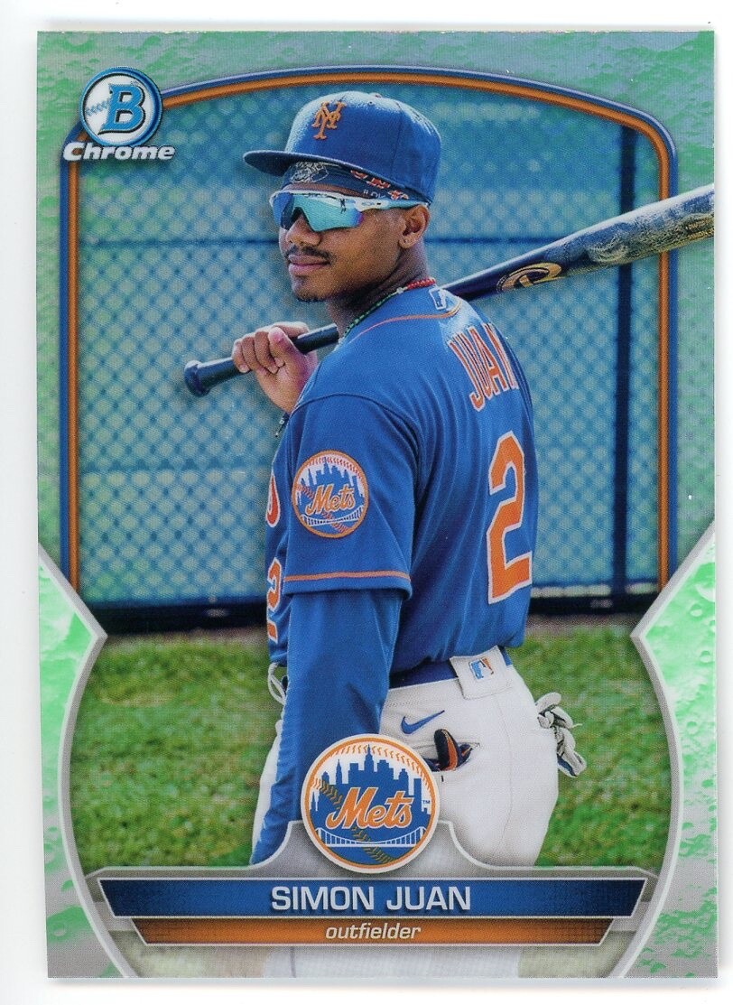 その他 simon 2023 1st Bowman Chrome SIMON JUAN Lunar Glow Refractor #BCP-38 NEW